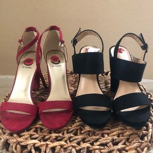 Guess & Report Suede like Heels